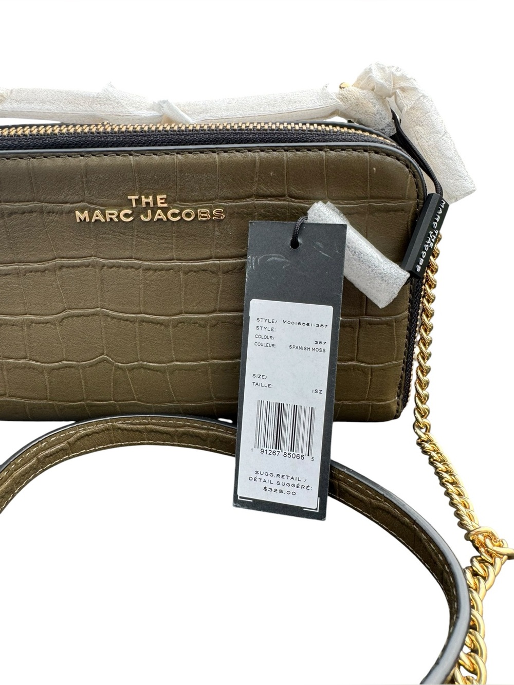NWT Marc Jacobs Everyday Croc Embossed Crossbody - Picture 2 of 11